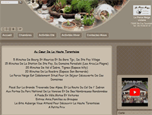 Tablet Screenshot of gite-auberge-leperceneige.com